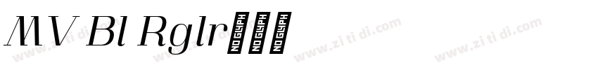 MV Boli Regular字体转换